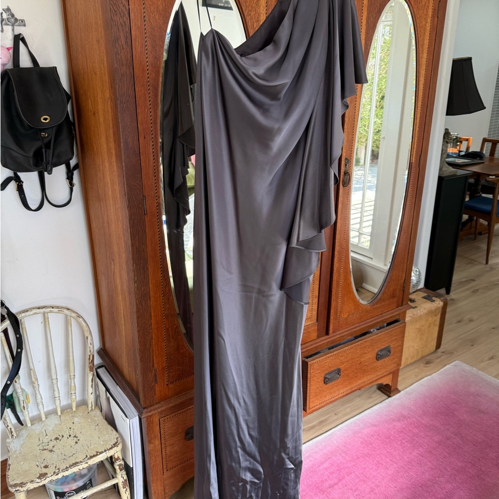 Elegant Gray Evening Dress